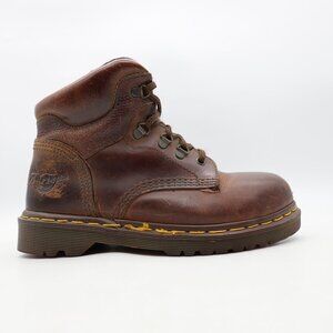 Vintage Doc Dr. Martens Boots Men's UK 6 US 7 Steel Toe Safety Made England 7735